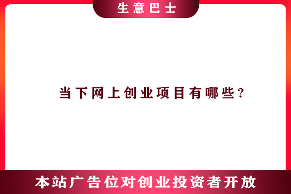 網上創業項目